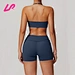 gym shorts and bra set